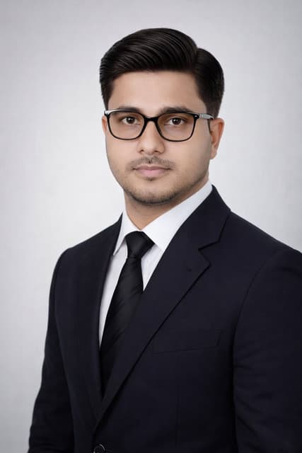 AR Sahak wearing glasses and a dark suit